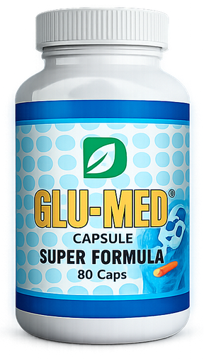 GLU-MED کیپسول کا ڈبہ، 80 کیپسول