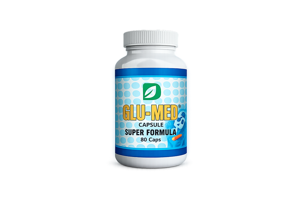 GLU-MED کیپسول کا ڈبہ، 80 کیپسول